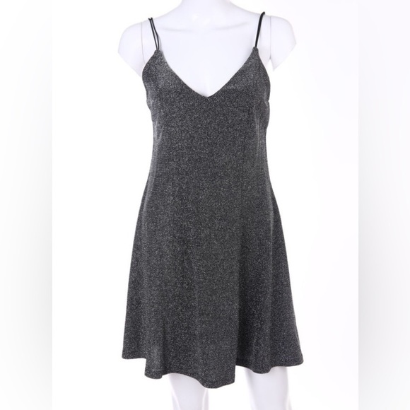 Silver gray sparkly dress NYE dress - Picture 1 of 8